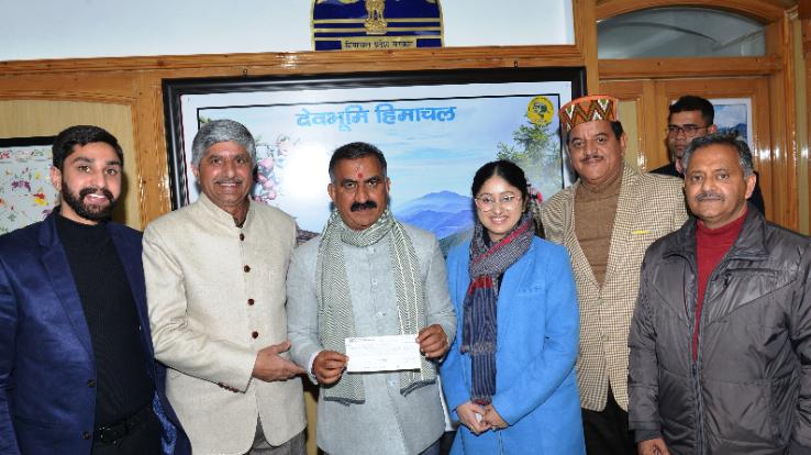 Contribution given to the Chief Minister's Sukh-Ashray Aid Fund