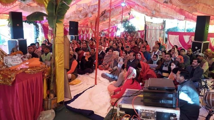 बरोग के सायरी गांव में हुआ मद्भागवत का समापन