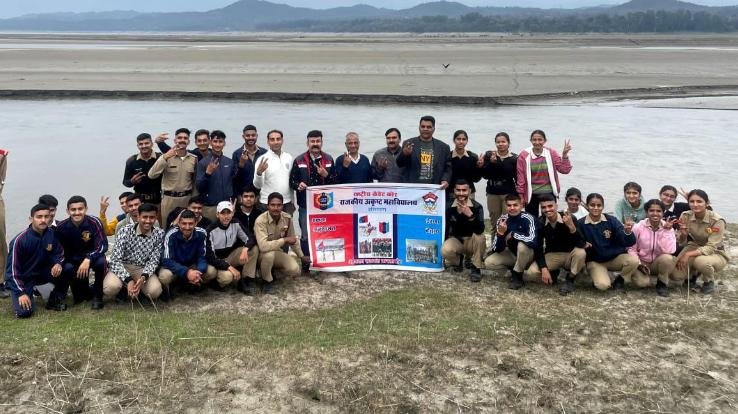 NCC unit of Dhaliara College launched cleanliness campaign