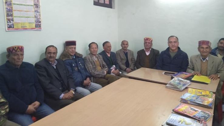 पांगी कल्याण संघ चंबा के प्रधान भगत बड़ोत्रा की अध्यक्षता में बैठक का आयोजन