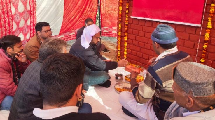  Bhavani Pathania laid the foundation stone of Health Sub Center Samlet (Mohli)