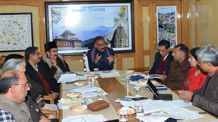 Chief Minister Sukhwinder Singh Sukhu reviewed the works of four lane projects