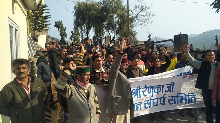 Sirmaur: The struggle will continue till the demands of the displaced are fulfilled: Pratap Singh Tomar