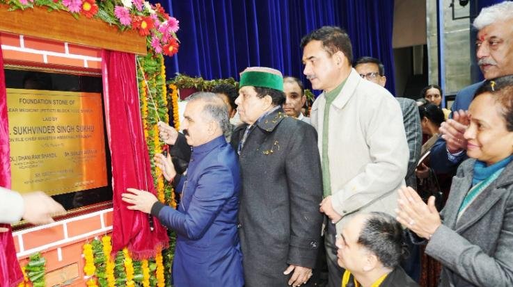 Shimla: The Chief Minister laid the foundation stone of PET block worth 45.68 crores111
