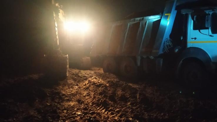 Indora: One and a half lakh fine recovered for illegal mining