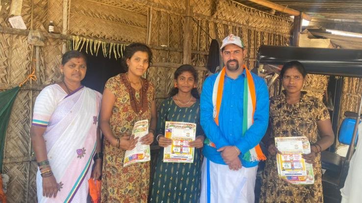  Amit Pathania campaigning for Congress in Karnataka elections