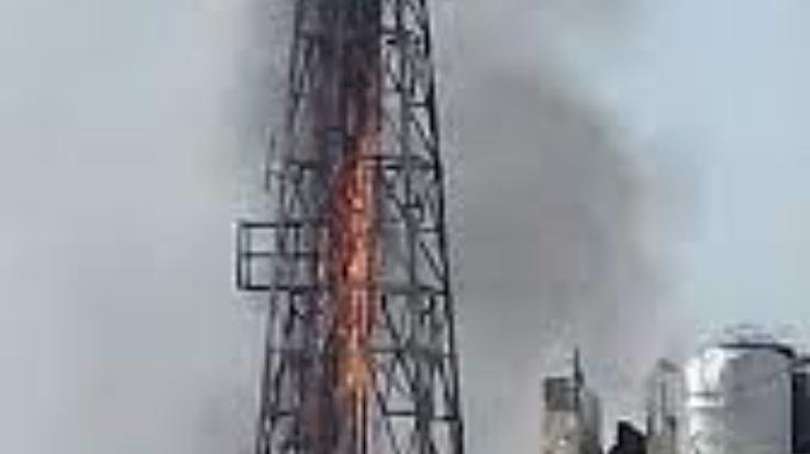 Fatehpur: Airtel mobile tower fire in Dhameta
