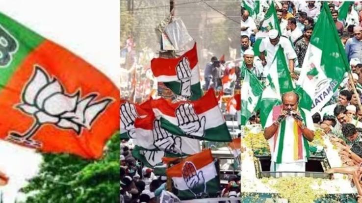 Karnataka- Elections: Congress -leading- on -118- seats, BJP lading -on- 76- seats