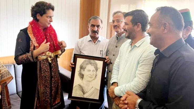 Sirmaur: Delegation of NPC Employees Union met Priyanka Gandhi 111