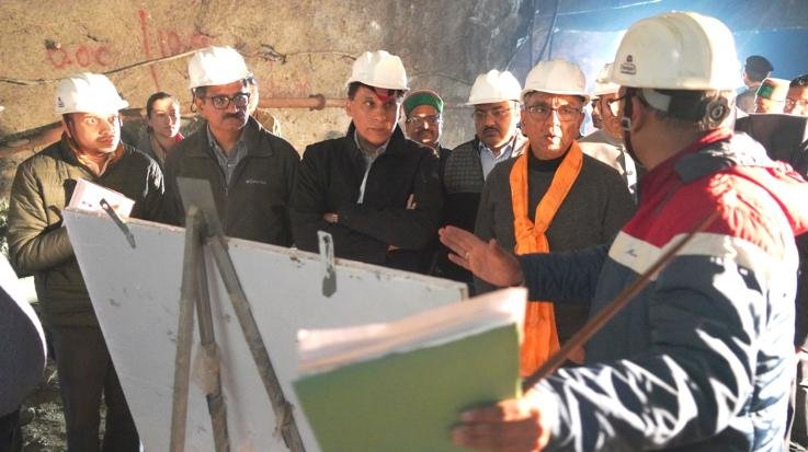 Kinnaur: Chief Secretary reviewed the construction work of Shongtong-Karchham project