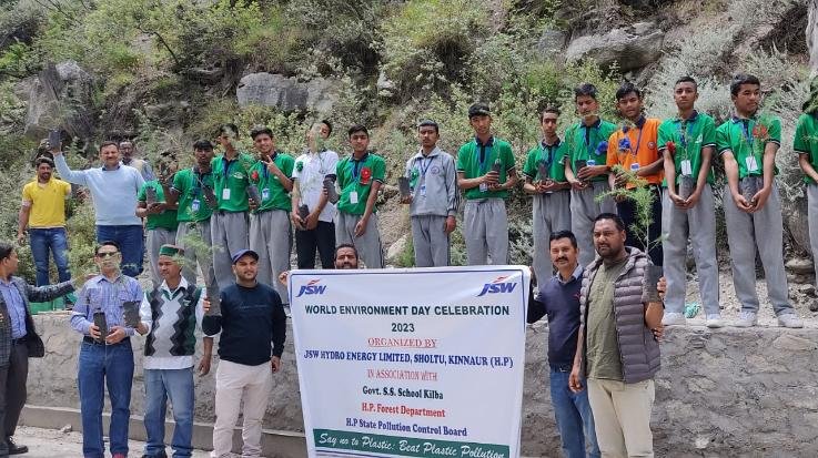 Kinnaur: Saplings on World Environment Day at Kilba School