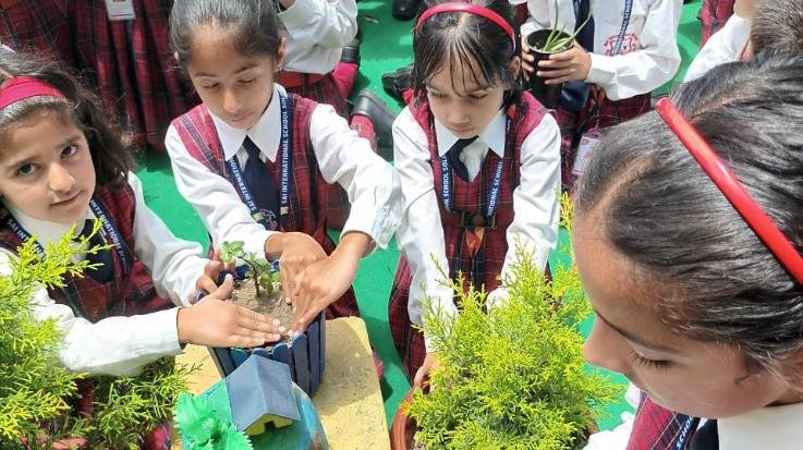 Solan: Pledged to make clean and green earth in Sai International School