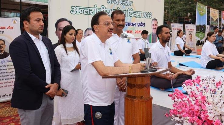  नाहन : योग भारतवर्ष की दुनिया को अमूल्य देन - हर्षवर्धन चौहान