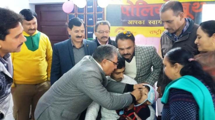विधायक सुभाष ठाकुर ने किया पल्स पोलियो अभियान का शुभारंभ