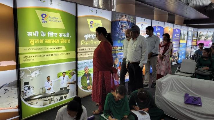 Workshop and exhibition on 9 years of central government started in Bilaspur