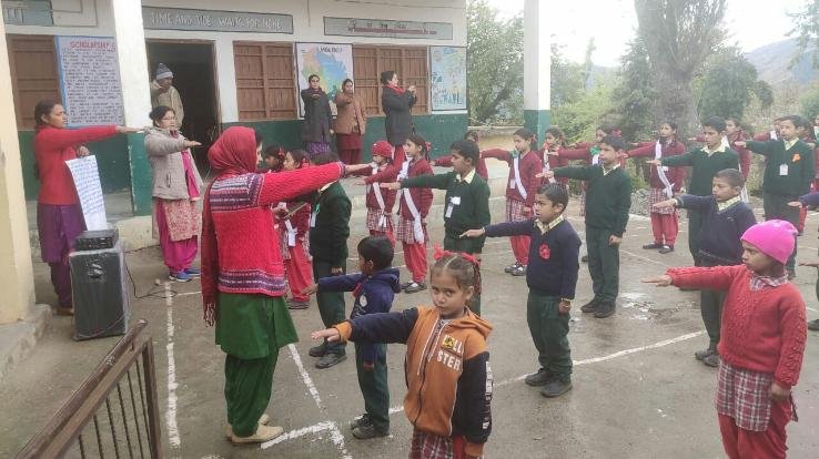 राजकीय उच्च पाठशाला कशलोग में मनाया बेटी बचाओ बेटी पढ़ाओ दिवस