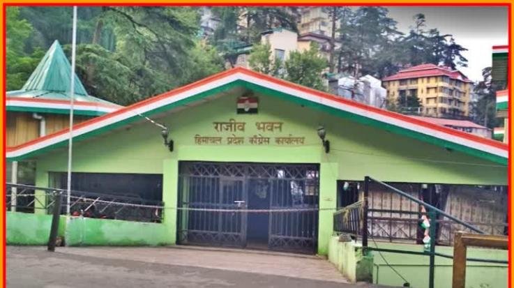 Shimla: Information and coordination room set up at Congress office Rajiv Bhavan to help people affected by the rains. 111