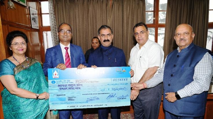SJVN contributed Rs 2.55 crore to the Disaster Relief Fund