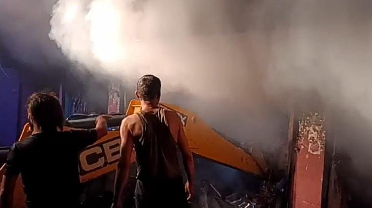 Indra Singh's family survived the fire that broke out in shops in Sangdah's Badg