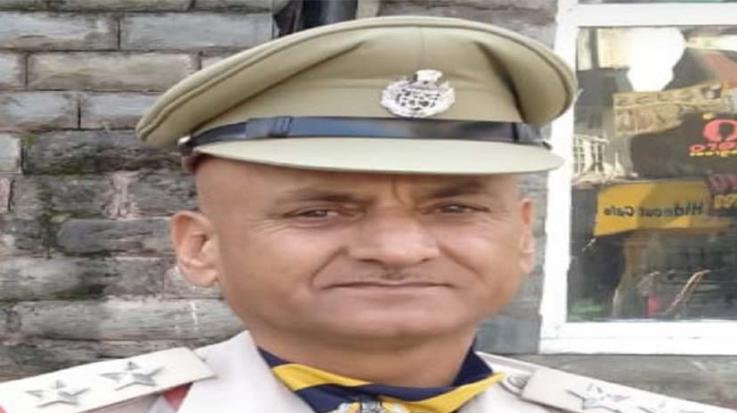 Kasauli: SHO Yashpal Sharma honored with DGP Disc Award