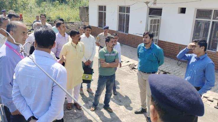 Central team took stock of the damage in disaster affected areas of Doon and Nalagarh