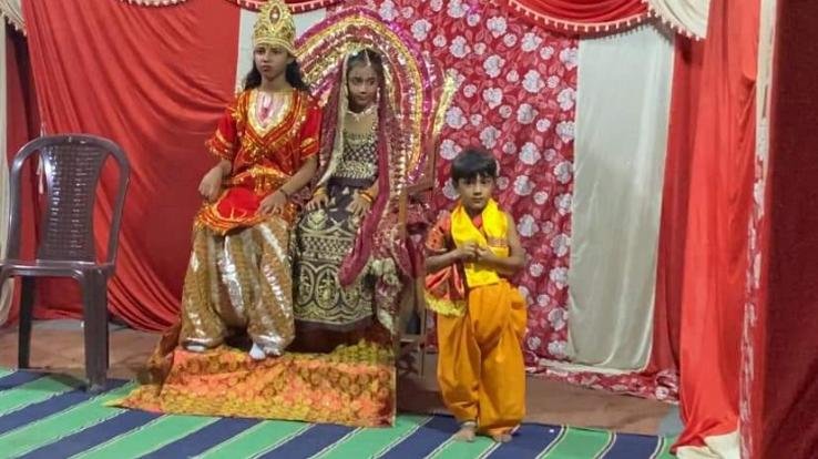 Ramlila of small children started in Lambagaon