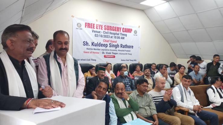 1100 people got their eyes checked in Theog