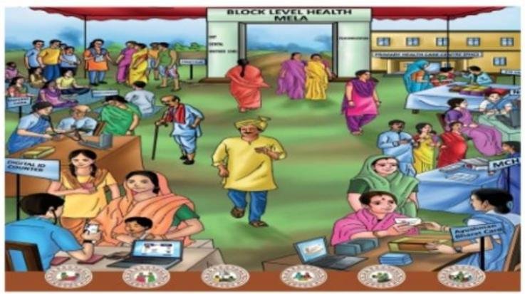 Jaswan-Paragpur: Health fair organized in Community Health Center, Kasba Kotla.