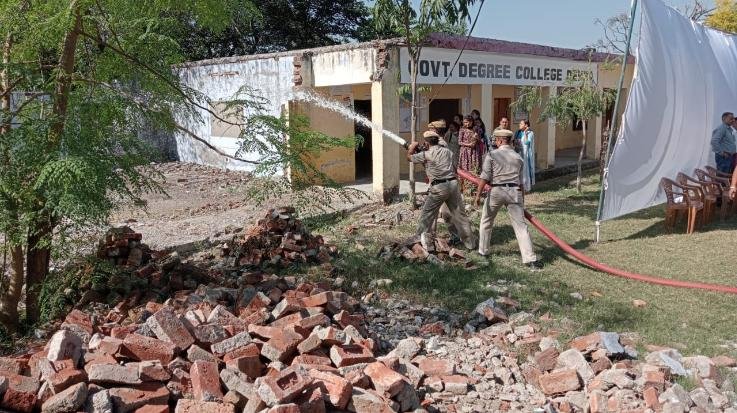 Disaster management skills taught in Dehra College