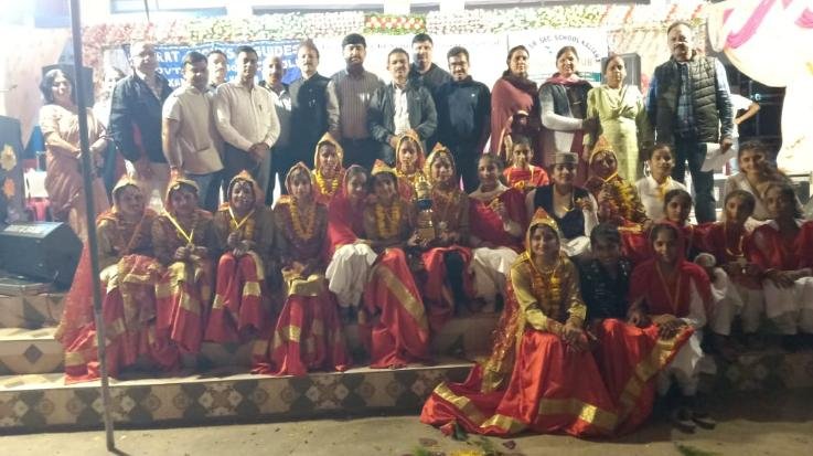 Girls of Paliar School achieved first position in folk dance.