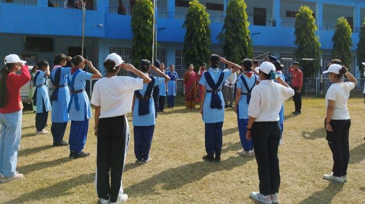 Dehra: Bharat Scouts and Guides Foundation Day celebrated in Dhaliyara College
