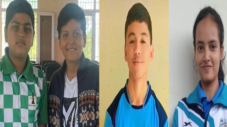 Four chess players of Jwalamukhi will play national tournament
