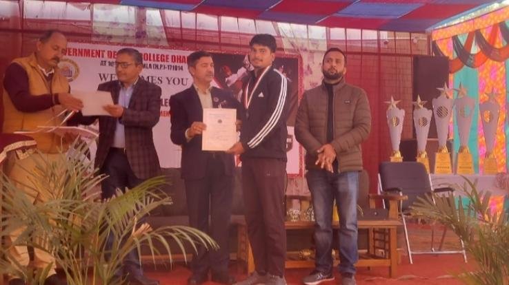 Jaisinghpur: Aditya brought glory to the college by winning bronze medal