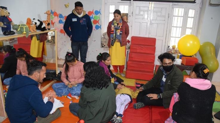 Dada Siba: Special physiotherapy camp organized for disabled children in Government Senior Secondary School