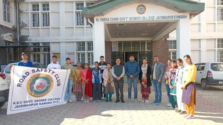 Road Safety Club organized speech and essay writing competition in Jaisinghpur College.
