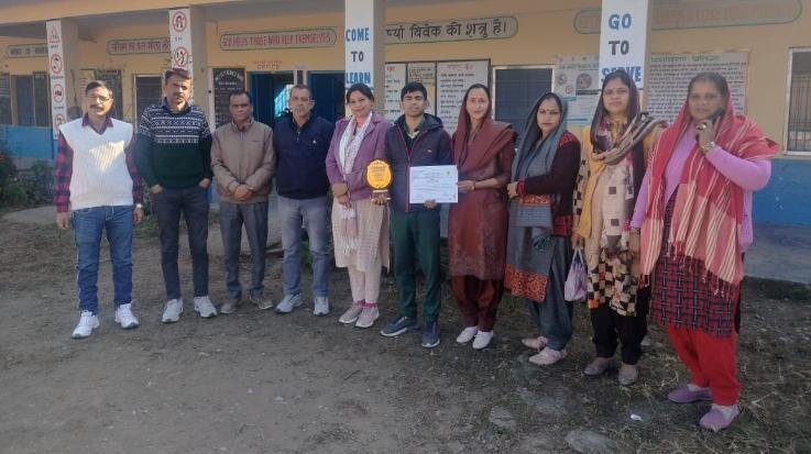 Jwalamukhi: Balahara's Sumit selected for state level competition of Science Inspire Award
