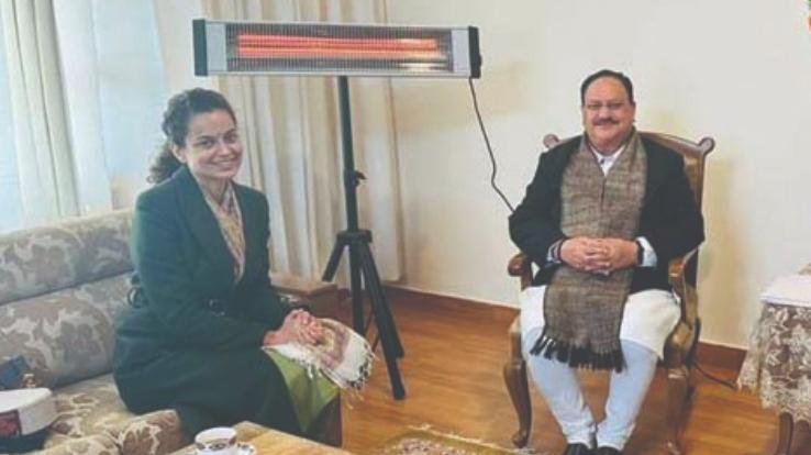 Kangana's meeting with JP Nadda increased political stir