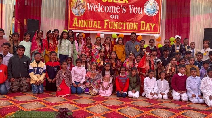 Dehra: Dr. Sukrit Sagar honored promising students at the annual function of Lawrence School, Guler.