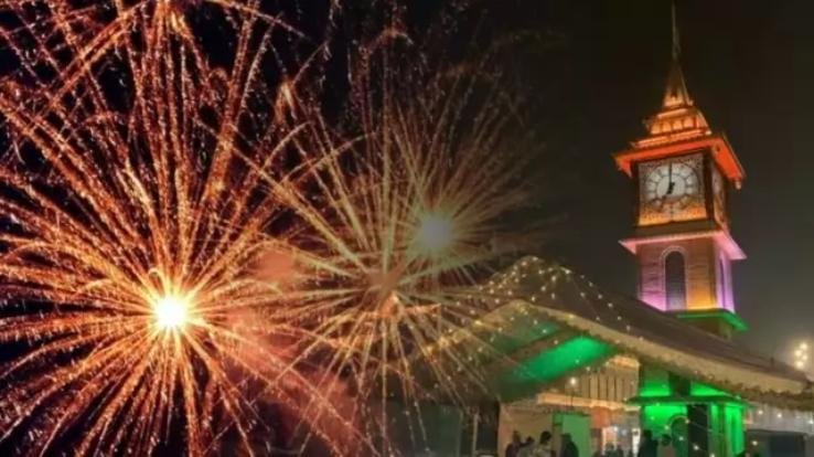 Srinagar: Grand celebration of New Year celebrated for the first time at Lal Chowk