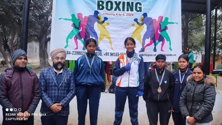 Jaisinghpur: Khushi Dhiman hits golden punch in National Boxing Championship