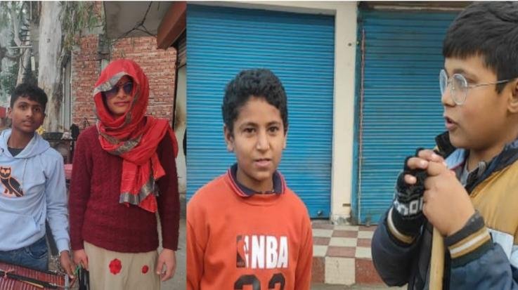  Groups of children and youth asked for Lohri in Dadasiba, Nangal Chowk, Chanor and Dhaliara.