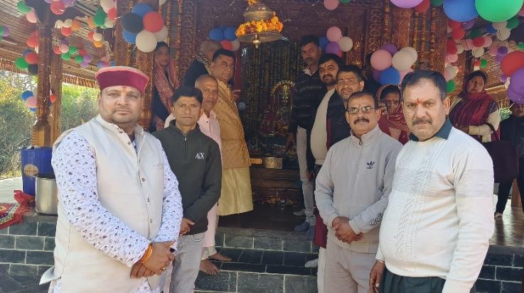  Dehra: Mata's 12th birthday celebrated with great enthusiasm at Swasthani Mata Temple.