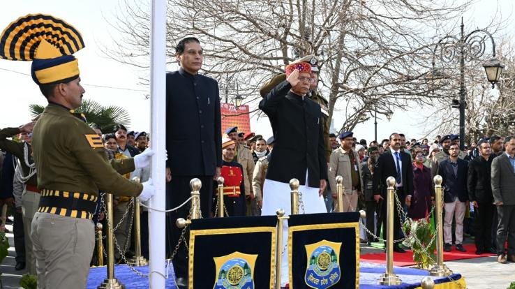 Republic Day: Governor hoists national flag in Shimla 369