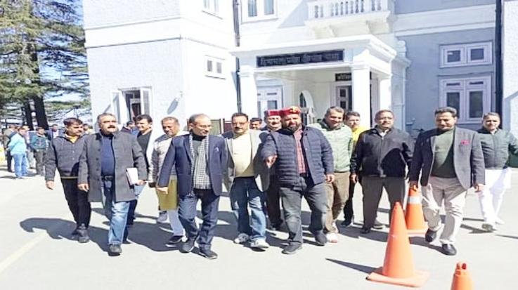  Himachal budget session: Opposition walkout amid uproar on second day