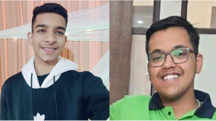 Jaisinghpur: Priyanshu Katoch and Saksham Lagwal of Lambagaon passed JEE Main exam.