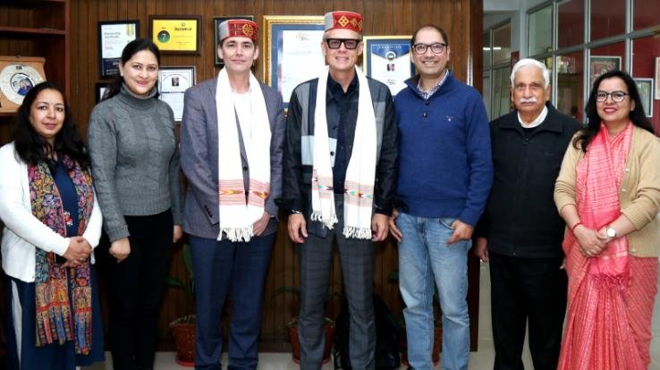  Representatives from University of Canterbury, New Zealand visit Shoolini University for academic cooperation and international education