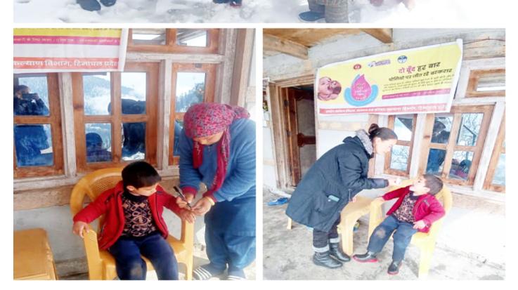 Pulse polio drops administered to 29617 children in Kullu district