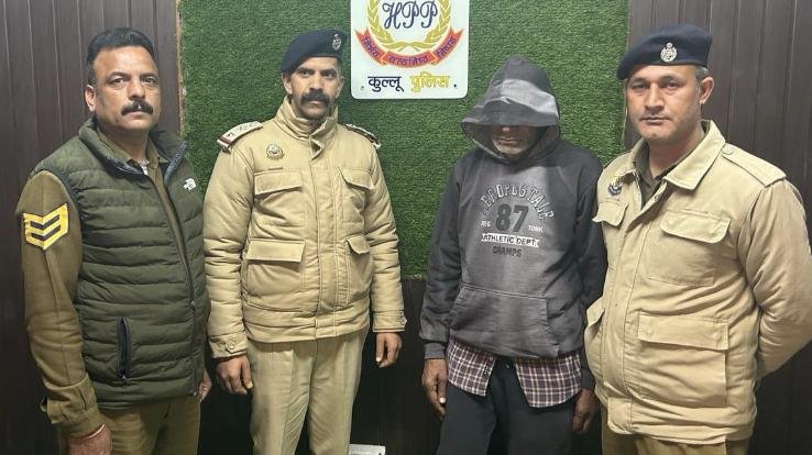 Kullu: Police caught a person from Haryana with 1.140 kg of hashish.