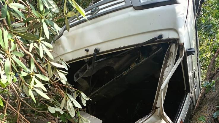 A Maruti van road accident near Sainj Ghat of Sangrah subdivision of district Sirmaur.