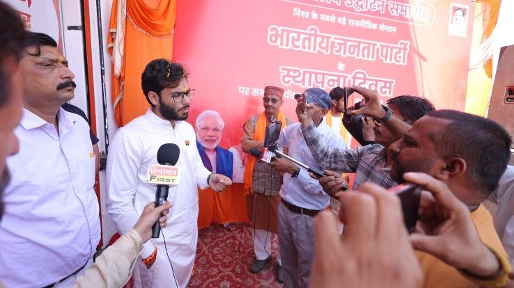 Chaitanya Sharma said that the Chief Minister is making statements out of frustration after seeing the defeat in front of him.